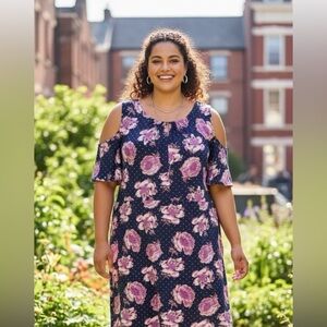 Ny Collection cold shoulder dress size 2x